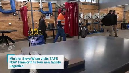 NSW Minister for TAFE visits Tamworth campus