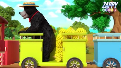 रेल गाड़ी आई छुक छुक _ Rail Gadi _ Hindi Rhymes For Kids - Zappy Toons