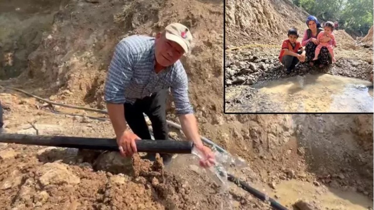 Hatay’da 2 yıl sonra doğal kaynak suyu yeniden akmaya başladı