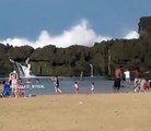 Monster wave slams beach barrier in Puerto Rico.😲