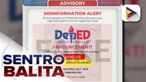 Umano’y P1-K monthly allowance at lingguhang alcoholic test, 'fake news' ayon sa DepEd