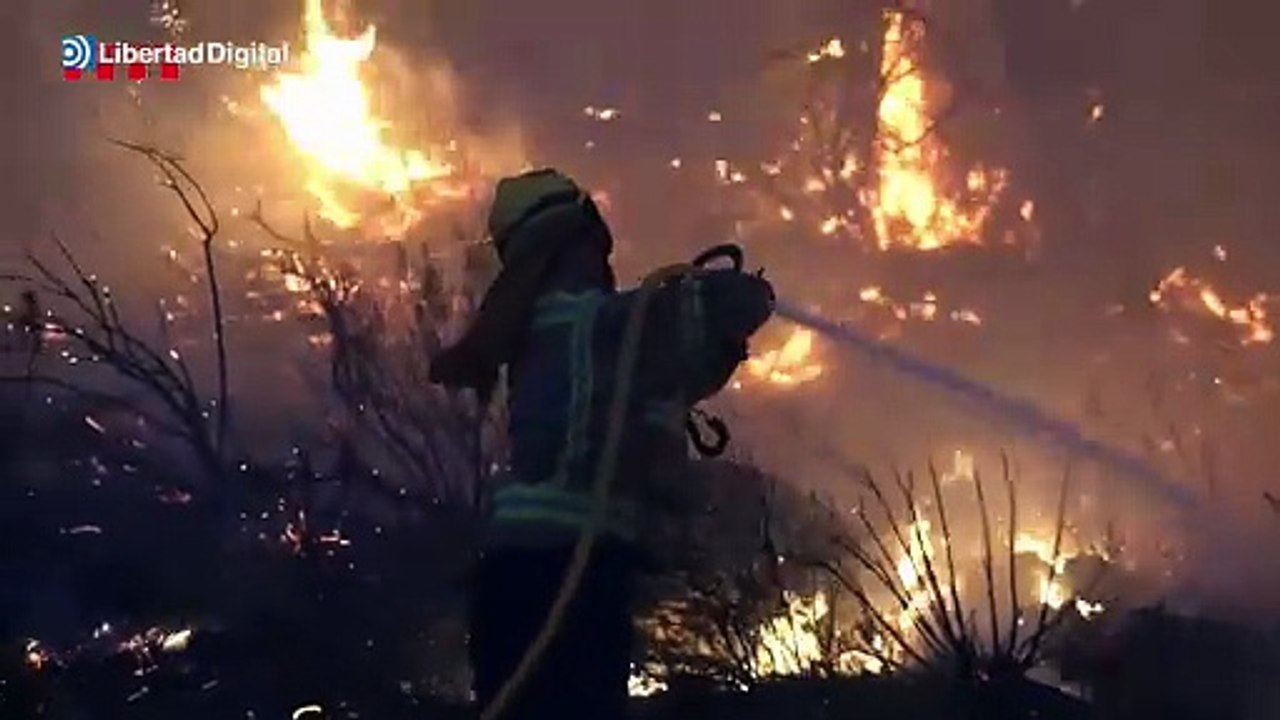 Continúa activo el incendio de Paüls, en Tarragona, donde se han quemado 2.300 hectáreas