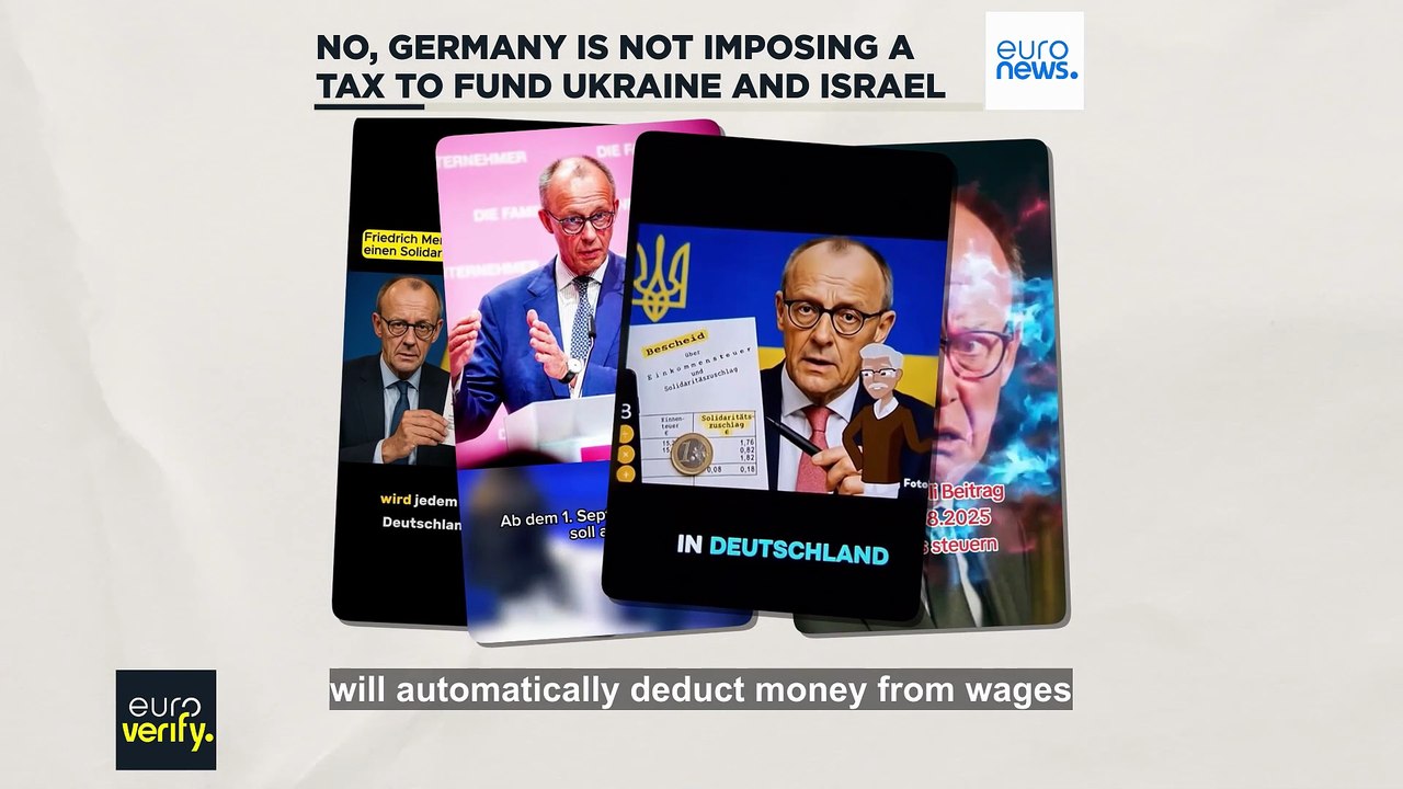 No, Germany is not imposing a ‘solidarity tax’ to fund Ukraine and Israel