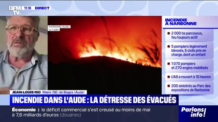 Incendie dans l'Aude: "On n'avait pas vu un feu de cette virulence et de cette rapidité", indique le maire de Bages