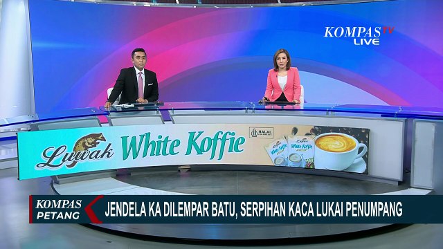 Insiden Pelemparan Batu di Kereta Api Sancaka, Penumpang Alami Luka KOMPAS PETANG