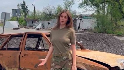 Ukrainalainen nainen dokumentoi kotikaupunkinsa tuhon – video leviää viraalina sosiaalisessa mediassa