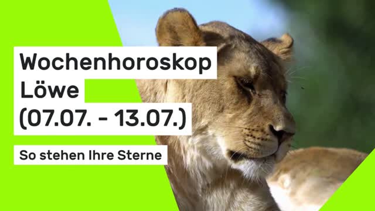 Wochenhoroskop Löwe: So stehen Ihre Sterne