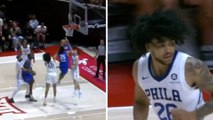 Así fue el debut de Izan Almansa con los Sixers en la Liga de Verano NBA
