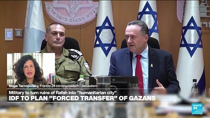 Israeli proposal for forced relocation of Gazans 'may be a way to 'pacify right-ring base'