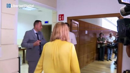 Así ha llegado Armengol a declarar al Senado por el caso Koldo