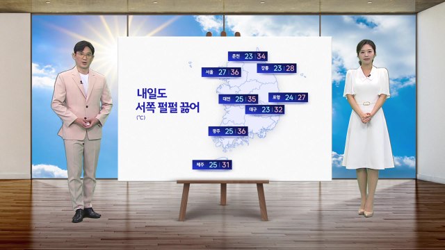 [날씨] 내일도 서쪽 펄펄 끓어...강한 자외선 주의 / YTN