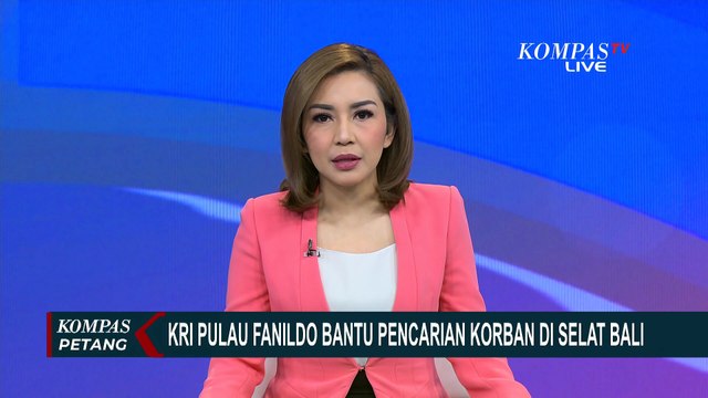 Penyisiran Dasar Laut Selat Bali Berlanjut, KRI Pulau Fanildo Bantu Pencarian Korban Kapal Tenggelam