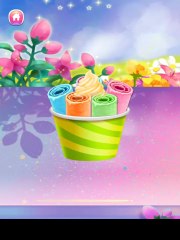 🌈🦄 Rainbow Ice Cream Rolls Recipe | Unicorn Cooking