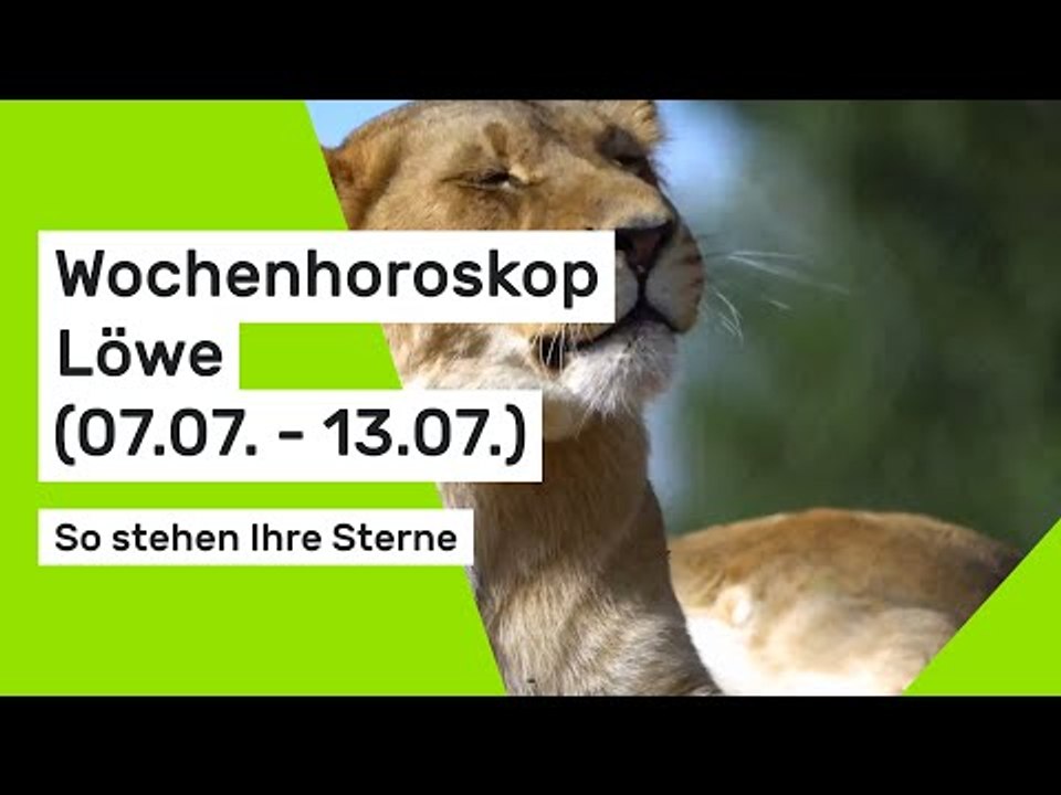 Wochenhoroskop Löwe: So stehen Ihre Sterne