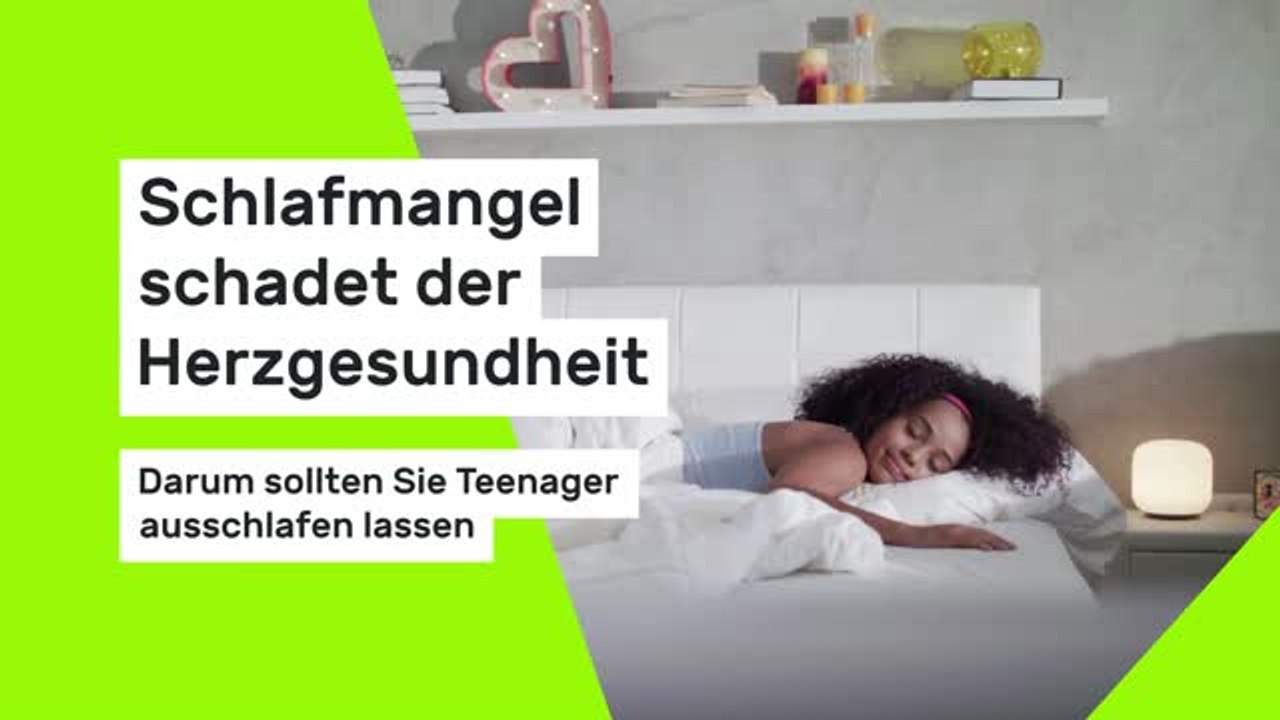 Schlafmangel schadet der Herzgesundheit: Darum sollten Sie Teenager ausschlafen lassen