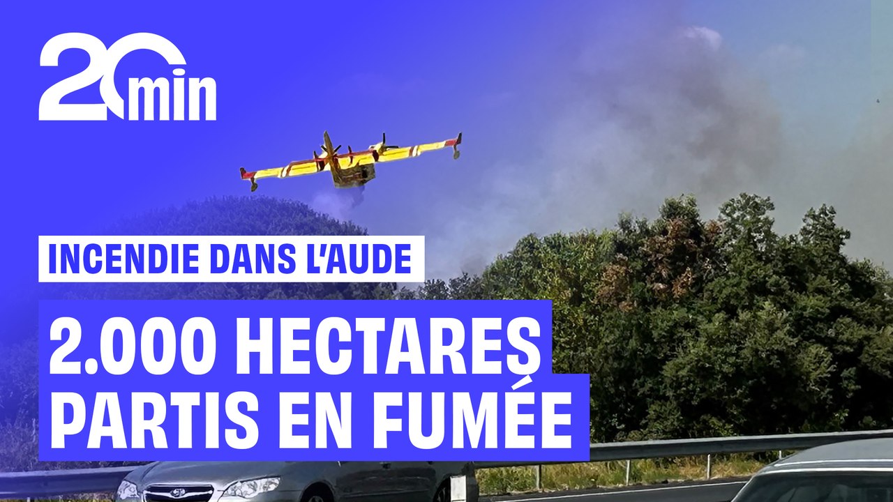 Incendie géant dans l’Aude : 2 000 hectares de forêt partis en fumée