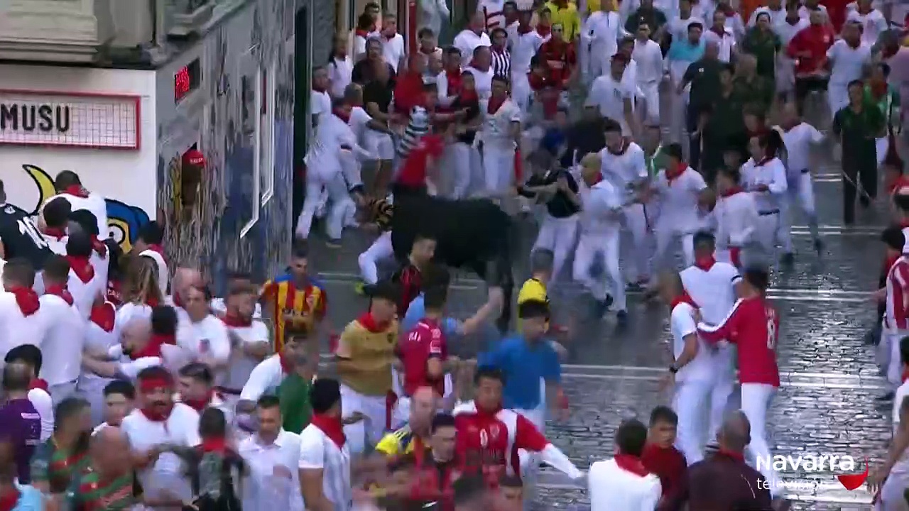 Clemente, el toro que ha provocado el caos en el encierro