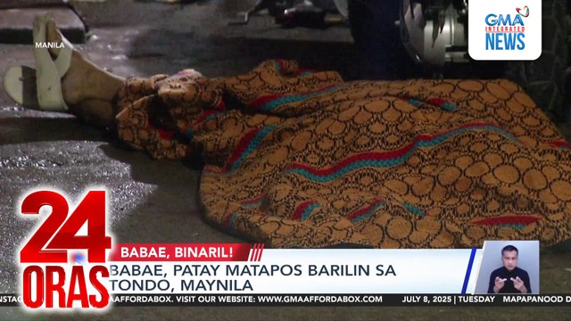 Babae, patay matapos barilin sa Tondo, Maynila | 24 Oras