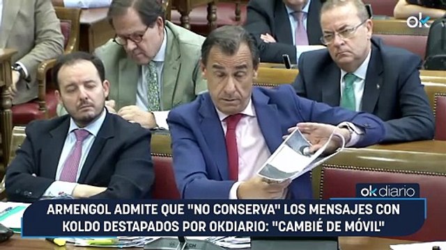 Armengol admite que no conserva los mensajes con Koldo destapados por OKDIARIO: Cambié de móvil