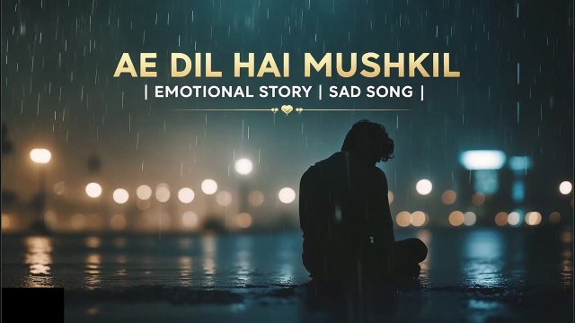 Ae Dil Hai Mushkil 💔 | Emotional Bollywood Sad Song | Heartbreak & Longing | Original Hindi Song