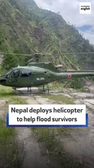 Nepal deploys helicopter to help flood survivors