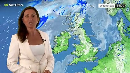 Met Office Tuesday evening weather forecast 08/07/2025