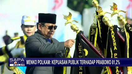 [FULL] Jadi Sorotan soal Menko Polkam sebut Tingkat Kepuasan Publik Terhadap Prabowo Capai 81,2%