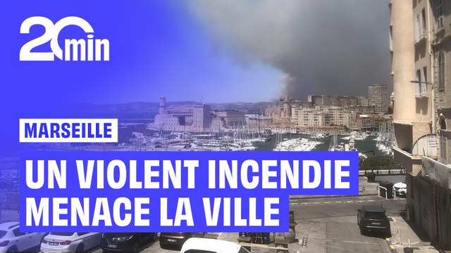 Un incendie galopant aux portes de Marseille, la population invitée à se confiner