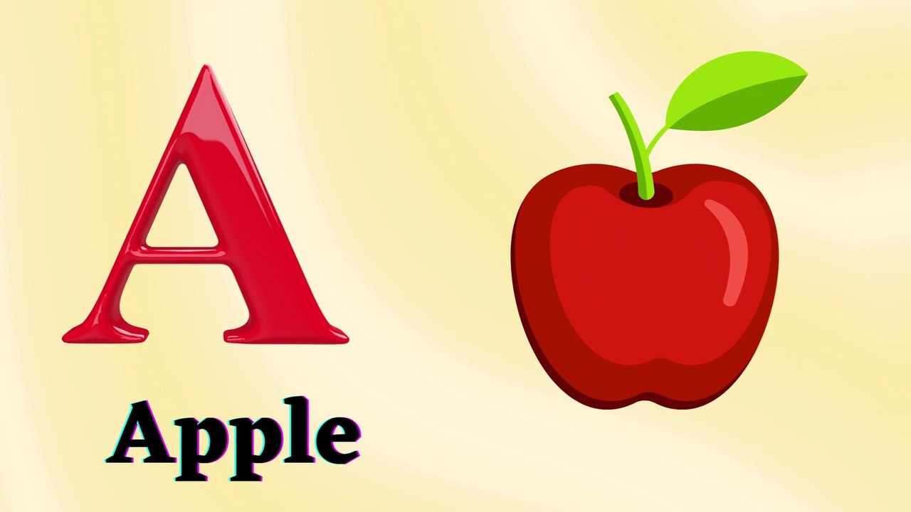ABC Phonics Song with TWO Words - A For Apple - ABC Alphabet Songs with Sounds for babies 3