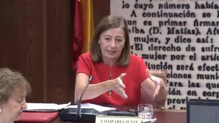 Tensa comparecencia de Armengol en el Senado por el 'Caso Koldo'