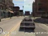 Comparaison de GTA4 sur Xbox360 et PS3 (Ingame)