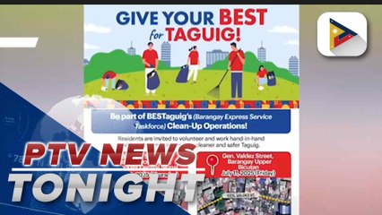 Taguig LGU urges residents to take part in cleanup operations