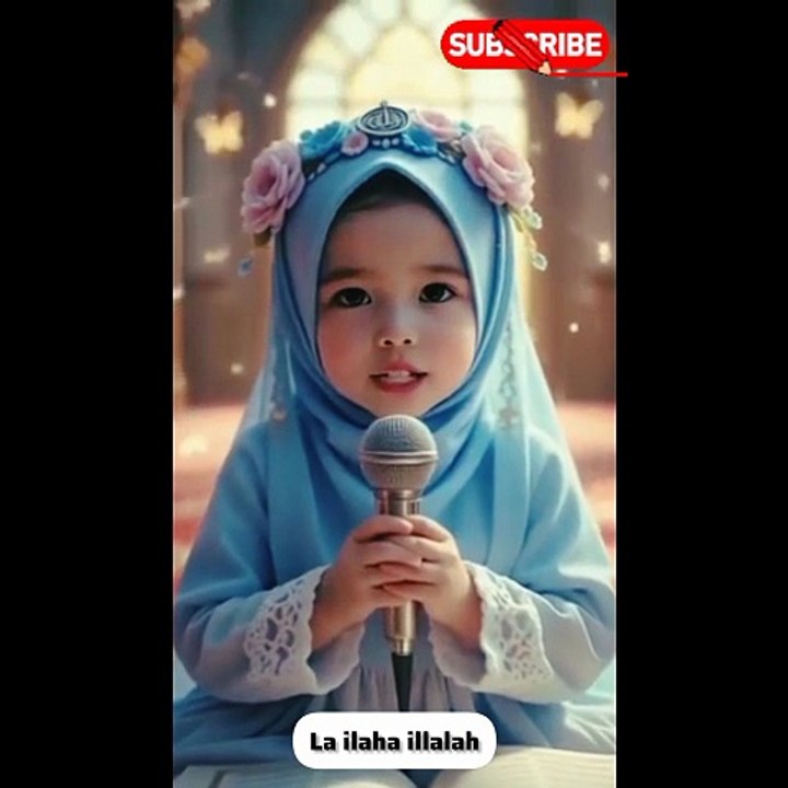 La ilaha illalahu ❤️✨❣️ #Islamic video #shorts #cute girl #heart touching #reciting #Quran #viral shorts