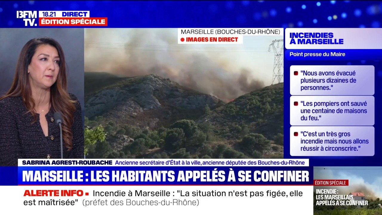 Feu à Marseille: "Cet incident a surpris tout le monde par sa violence et sa virulence', estime Sabrina Agresti-Roubache (ancienne députée des Bouches-du-Rhône)