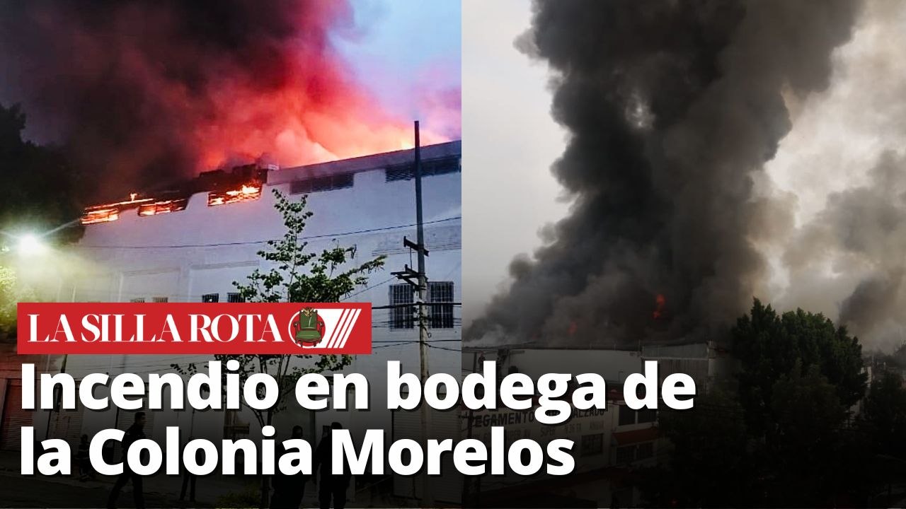 Fuego consume bodega en la colonia Morelos