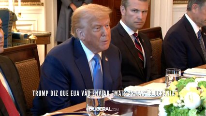 Trump diz que EUA vão enviar “mais armas” à Ucrânia