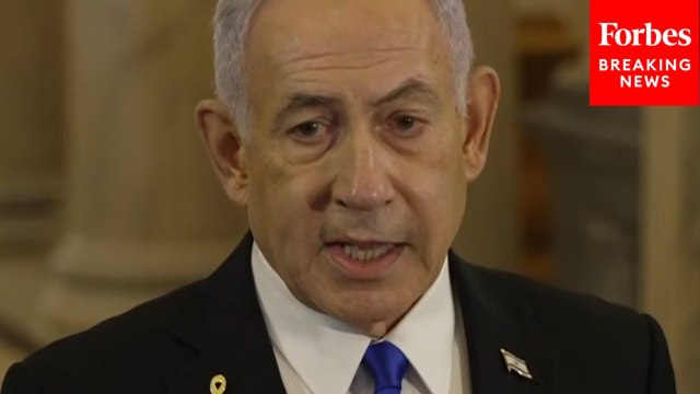 Israeli PM Netanyahu Speaks To Reporters After Meeting With Speaker Johnson