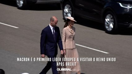 Macron é o primeiro líder europeu a visitar o Reino Unido após Brexit