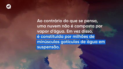 Por que é que as nuvens de tempestade são tão escuras?