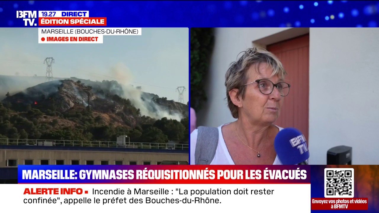 L'inquiétude de ces Marseillais qui ont été évacués à cause de l'incendie à Marseille