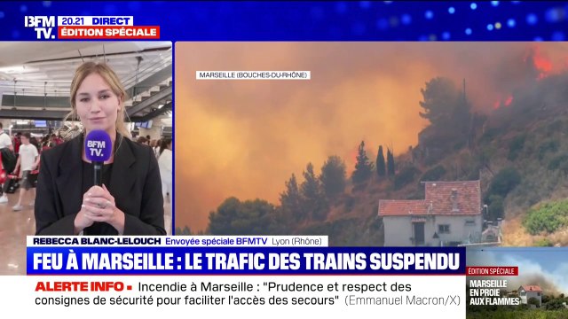 Je ne sais pas comment je rentrerai chez moi : le trafic des trains suspendu en direction de Marseille à cause de l'incendie