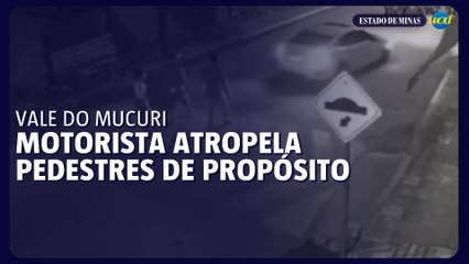 Motorista atropela pedestres de propósito no Vale do Mucuri