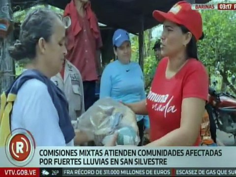 Gobierno nacional continúa atendiendo las afectaciones por lluvias en Barinas