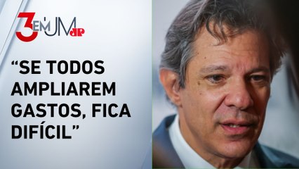 Fernando Haddad afirma que meta fiscal é responsabilidade dos três Poderes e cobra colaboração