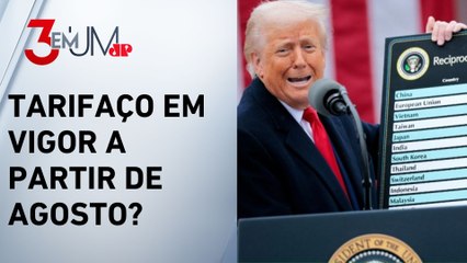 Donald Trump afirma que prazo para tarifas recíprocas não será prorrogado