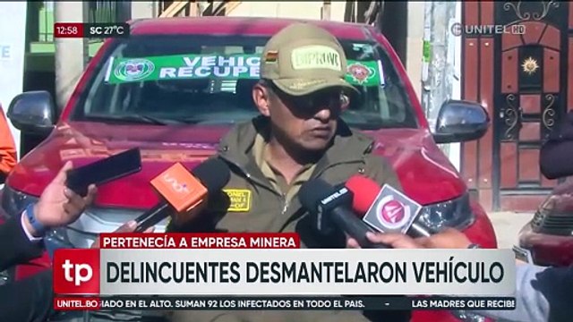 Recuperan en los Yungas un vehículo robado a empresa minera en Chile, según Diprove