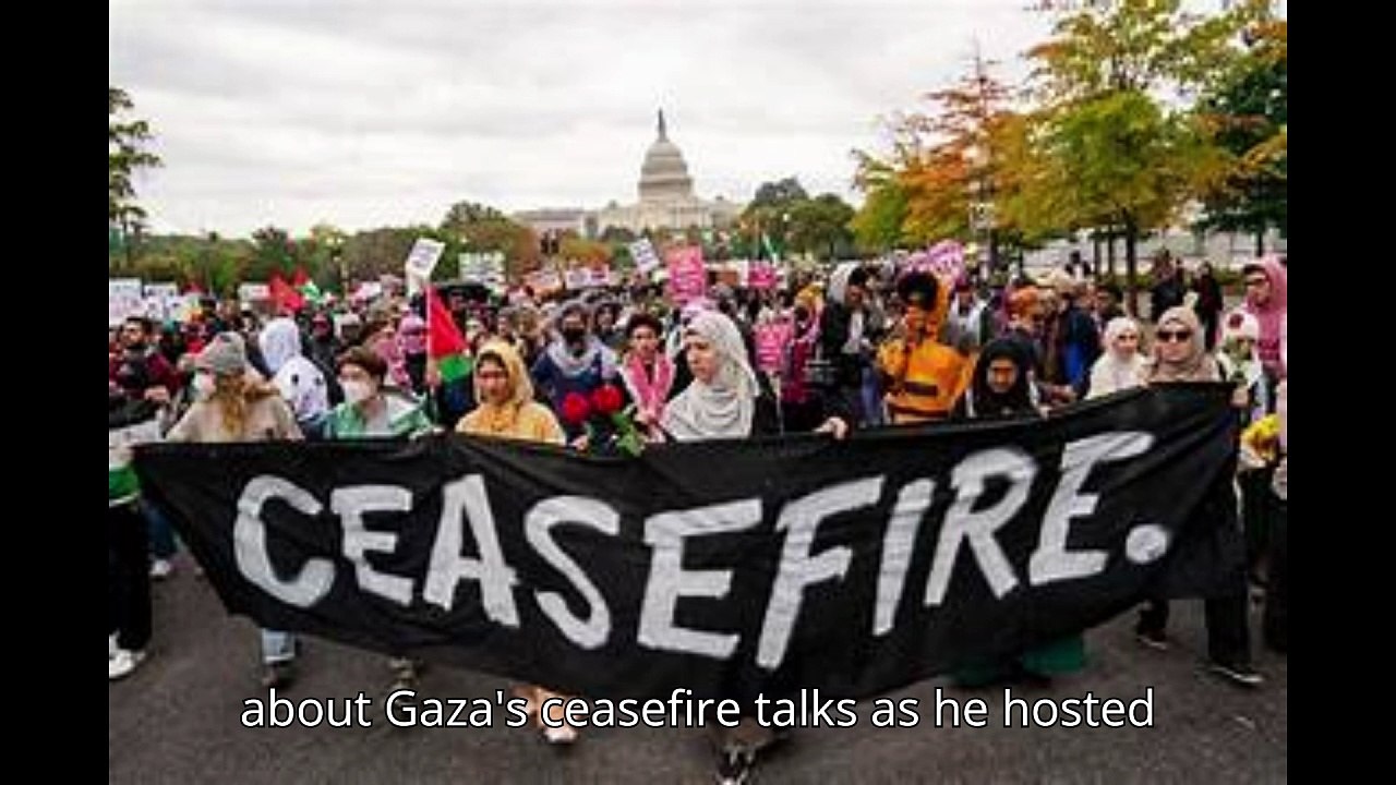 Trump says ceasefire talks 'going we as Netanyahu and US working on controversial plan to relocate Palestinians