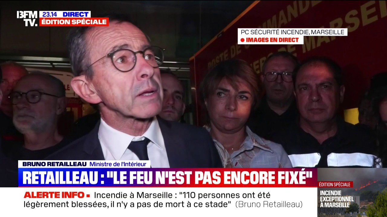 Incendie à Marseille: Bruno Retailleau souhaite "commander deux nouveaux" Canadairs