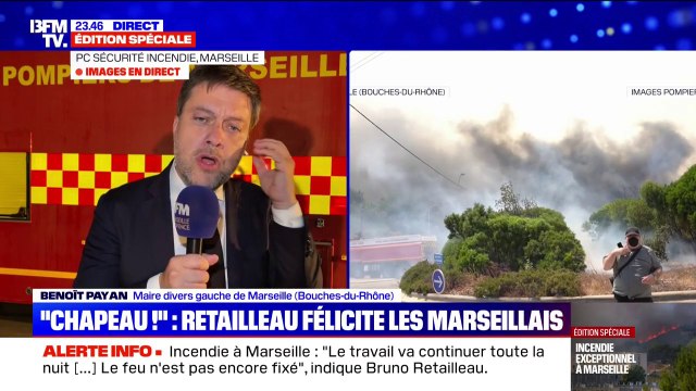 Incendie à Marseille: Benoît Payan remercie les habitants de sa ville pour avoir respecté les consignes de sécurité