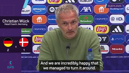 Wuck pleased with Germany's 'mentality' in win over Denmark